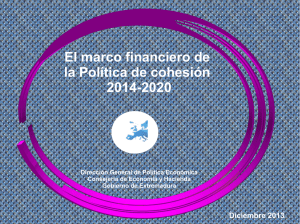 El marco financiero de la Política de cohesión 2014-2020