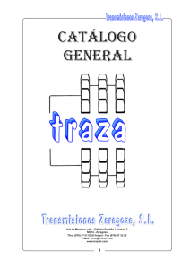 catálogo general - transmisiones zaragoza, sl