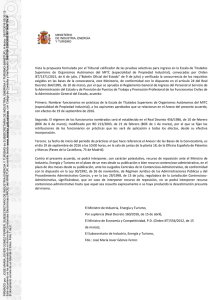 Publicación acuerdo - Oficina Española de Patentes y Marcas