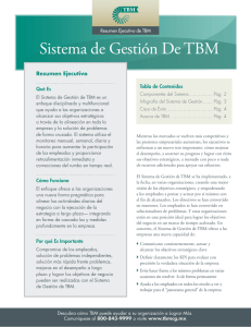 Sistema de Gestión de TBM