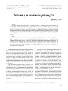 Skinner y el desarrollo psicológico