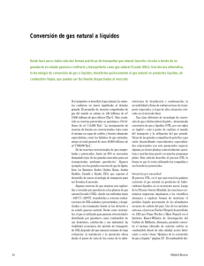Conversión de gas natural a líquidos