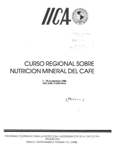 Page 1 CURSO REGIONALSOBRE NUTRICON MINERAL DEL