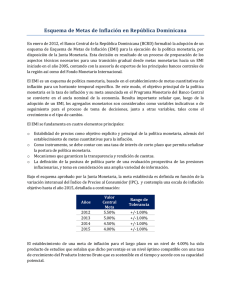 Metas de Inflación - Banco Central de la República Dominicana