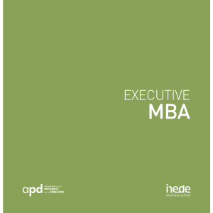 Tríptico del Executive MBA