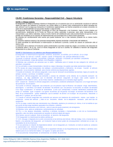 CG-RC: Condiciones Generales - Responsabilidad Civil – Seguro