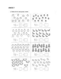 ANEXO 1 1. Rodea 10 en cada grupo y suma. º