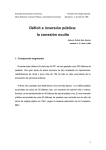 Déficit e inversión pública: la conexión oculta