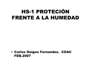 HS-1 PROTECIÓN FRENTE A LA HUMEDAD