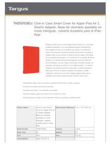 THZ53703EU| Click-in Case Smart Cover for Apple
