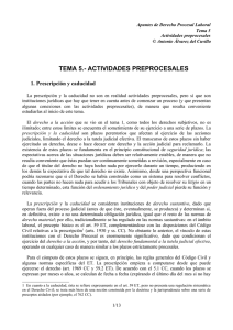 TEMA 5.- ACTIVIDADES PREPROCESALES