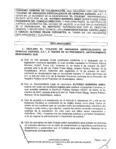 Convenio Colegio Abogados Derecho Agrari