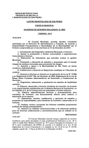 Acuerdos - Municipalidad San Pedro