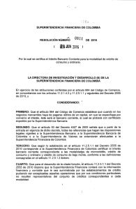 Resolución 0811 - Superintendencia Financiera de Colombia
