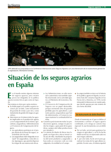 Situación de los seguros agrarios en España