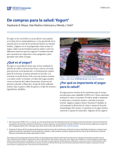 De compras para la salud: Yogurt1 - EDIS