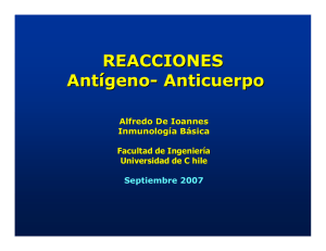 REACCIONES Antígeno- Anticuerpo - U