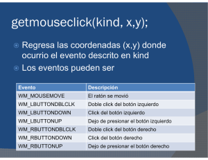 getmouseclick(kind, x,y)