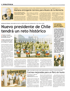 Nuevo presidente de Chile tendrá un reto histórico