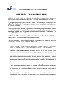 Historia de los censos en el Perú