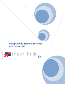 Recepción de Bienes y Servicios - Mer-Link