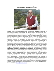 luis ignacio sierra gutiérrez - Pontificia Universidad Javeriana