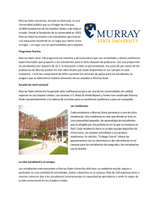 Murray State University, situada en Kentucky, es una Universidad