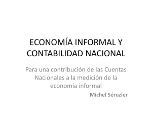 economía informal y contabilidad nacional