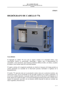 139-0S Higrógrafo de Cabello - R.Fuess