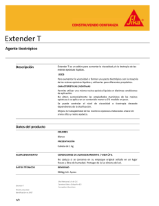 Extender T - Sika Mexicana