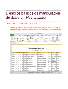 Leyendo datos de archivos de Excel y de texto