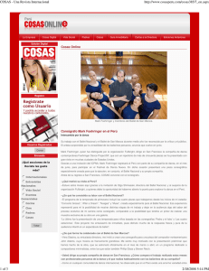 COSAS - Una Revista Internacional