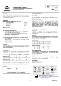 proteinas totales - Especialidades Diagnósticas IHR Ltda