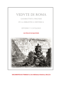 “Vedute di Roma” de Giambattista Piranesi en la Biblioteca Histórica