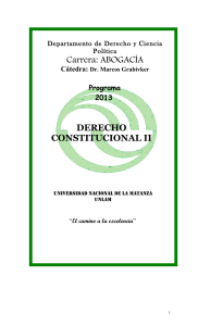 Carrera: ABOGACÍA DERECHO CONSTITUCIONAL II