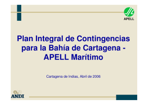 Plan Integral de Contingencias para la Bahía de Cartagena