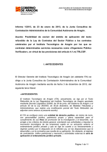 Informe 1/2013 - Gobierno de Aragón