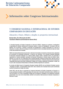INF - Información sobre Congresos Internacionales