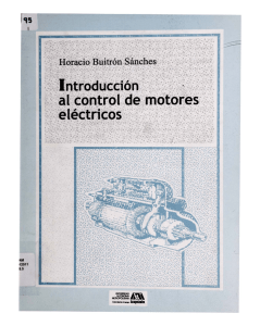 Introducción al control de motores eléctricos / Horacio Buitrón