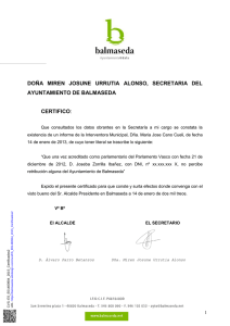 Indemnizaciones - Ayuntamiento de Balmaseda