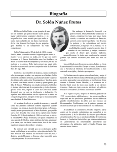 Biografía Dr. Solón Núñez Frutos