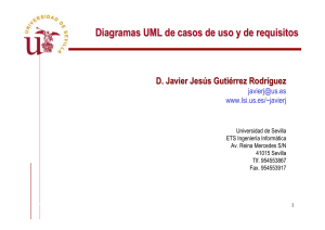 Diagramas UML de casos de uso y de requisitos