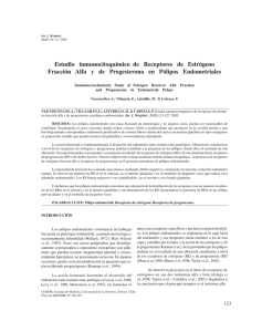 Estudio inmunocitoquímico de Receptores de Estrógeno Fracción