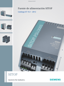 Fuente de alimentación SITOP