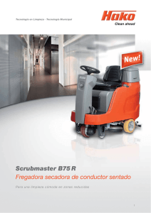 Scrubmaster B75 R Fregadora secadora de conductor sentado