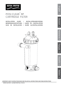 cartridge filter posi-clear rp