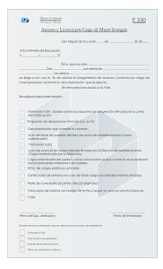 F530 formulario ASCENSO Y LICENCIA POR CARGO DE MAYOR