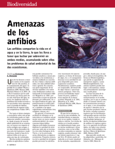 Amenazas de los anfibios