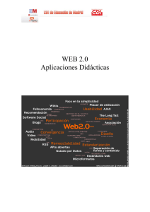 WEB 2.0 Aplicaciones Didácticas