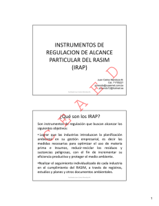 J.C. Mendoza M. Instrumentos de alcance particular del RASIM